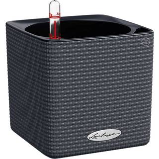 Lechuza Cube Color 14 indendørs krukke til blomster med selvvandingssystem 13,5 Slate
