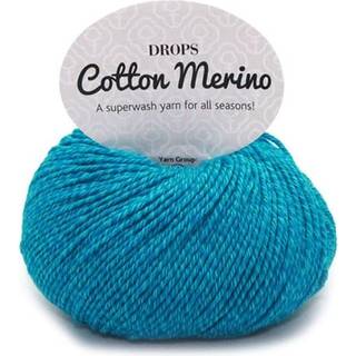 DROPS - Cotton Merino Farve 24 - Turkis