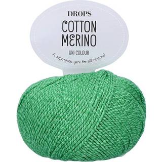 DROPS - Cotton Merino Fv: 37 Papegøje Grøn
