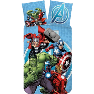 Avengers sengetøj 140x200 cm - Super helte sengetøj - Sengesæt i 100% bomuld