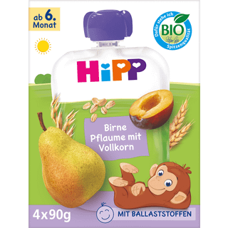 HiPP Bio pære og blomme med fuldkornsmel 108.19 DKK/1 kg