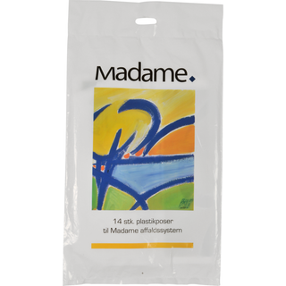Madamepose 5 liter LDPE/RE3 kunstmotiv 25x37cm hvid