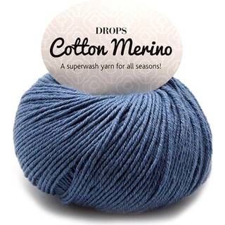 Drops Cotton Merino - Jeansblå color 16, 50 gram