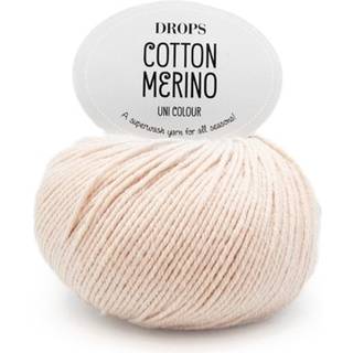 DROPS COTTON Merino 28 Pudder Indhold: 50% Uld, 50% Bomuld Garngruppe: B (20 - 22 masker) / 8 ply / DK / worsted Vægt/længde: 50 g = ca. 110 meter Anbefalede pinde: 4 mm Strikkefasthed: 10 x 10 cm = 21 m x 28 p Maskinvask, Finvask 40ºC / Brug aldrig skyllemiddel / Tørres fladt.