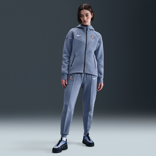 Paris Saint-Germain Tech Nike Football-joggers i fleece med mellemhøj talje til kvinder - blå - XL (EU 48-50)