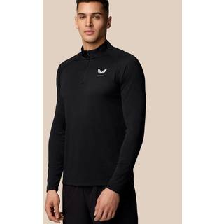 Castore Castore Black Quarter Zip Long Sleeve Top