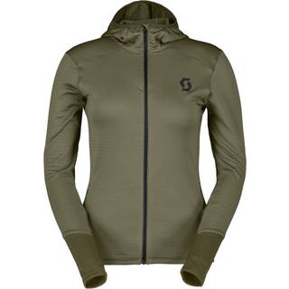 Scott Women's Hoody Defined Light Fleecejakke Damer størrelse L farve olivengrøn