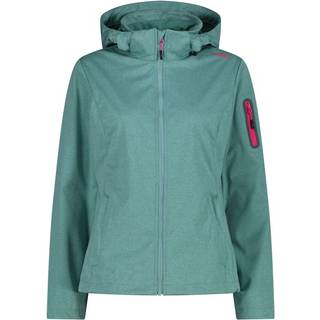 CMP Women's Light Softshell Jacket Zip Hood Softshelljakke Damer størrelse 36 farve turkis