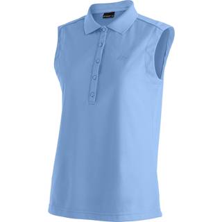 Maier Sports Women's Ulrike Sleeveless Polo-shirt Damer størrelse 38 farve blå