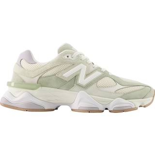 New Balance Unisex 9060 i Grøn/Grå Suede/Mesh, Størrelse 41.5