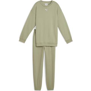 PUMA Loungewear Oversized Sweat Suit Youth, Clothing, Lux Army, 11-12Y - Lux Army - 11-12Y