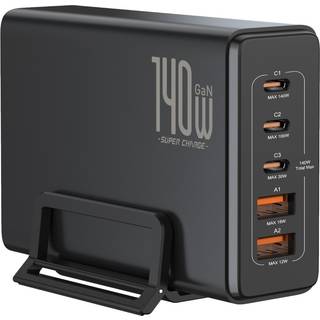 Dacota Platinum 140 W 5-ports GaN multilader ➞ På lager - klar til levering og afhentning