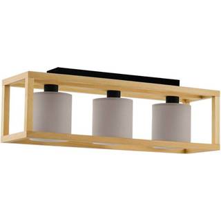 EGLO Stars of Light GRANADOS loftlampe 3L E27 L770 sort/træ/cappuccino FSC