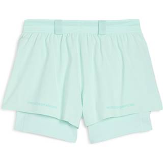 Women&#39;s Puma x HYROX 2in1 Shorts, Green, Size L, Sport - Mint Melt - L