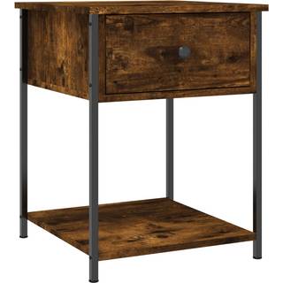 Sengebord 44X45X58 Cm Konstrueret Træ - 1 / Røget eg