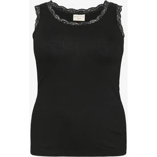 Kaffe Curve KComia Top - Sort - Str XL - Damer