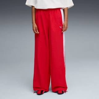 PUMA T7 Relaxed Woven Track Pants Women, Clothing, Red, XS - Red - XS
