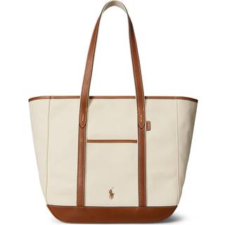 Polo Ralph Lauren Canvas Medium Shopper taske beige/brun