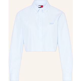Cropped Fit Stripe Poplin Shirt