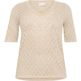 Kaffe Curve Kcloura Pullover Strik 10583481 Feather Gray Melange (LARGE)