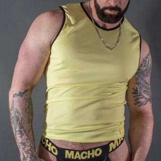 Macho Underwear Macho - Yellow T-Shirt S/M