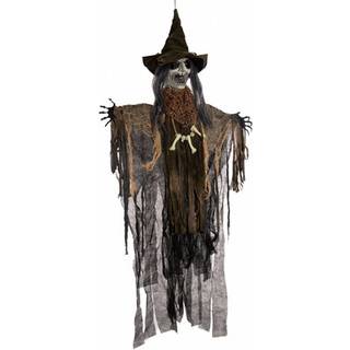 Schlitzende Voodoo Hexe mit Light & Sound 110cm