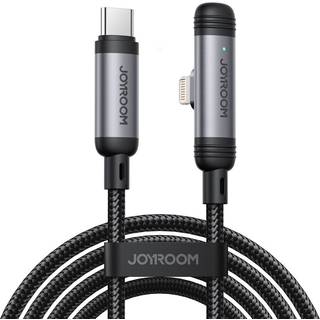 Joyroom USB-C til Lightning vinklet hurtigopladerkabel 30W, 1,2m - Sort
