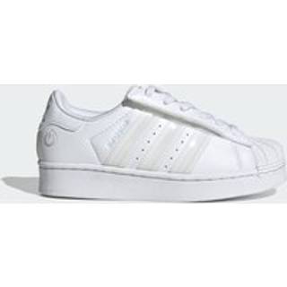 adidas Originals Superstar LED-lys komfortlukning elastiske snørebånd sko til børn - Cloud White / Cloud White / Cloud White - 28 1/2