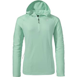 Schöffel Women's Fleece Hoody Style Kravica Fleecesweatere Damer størrelse 44 farve grøn/turkis