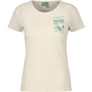 Scott Women's Defined Dri S/S Funktionsshirt Damer størrelse S farve beige/hvid