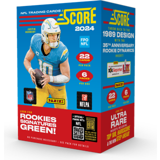 2024 Panini Score Fodboldhandelskort NFL Blaster Box