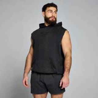 MP Origin Washed Graphic Sleeveless Hoodie til mænd − Washed Black - XL - Sort