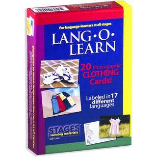 Faser L?ringsmaterialer Faser L?ringsmaterialer Lang-o-Learn ESL Bekl?dningskort Flashcards til engelsk spansk fransk tysk italiensk kinesisk kor