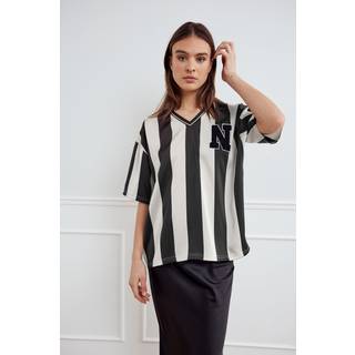 Noella Bluse - Lucena - Black Ivory Stripe