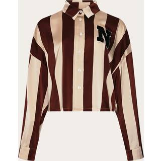 Noella Skjorte - Liara - Mahogany Ivory Stripe