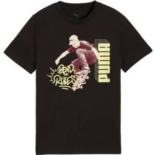 PUMA MID90s Graphic Tee I Youth, Clothing, Black, 15-16Y - Black - 15-16Y