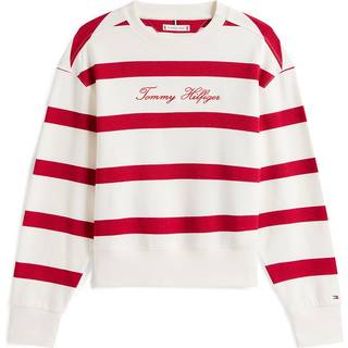 Logo Embroidery Crew Neck Pique Sweatshirt