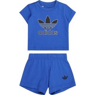 adidas originals adidas Originals Blue Trefoil Infant Kids T-Shirt and Shorts Set