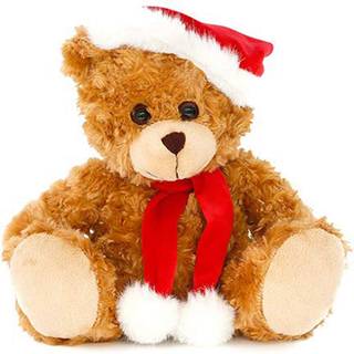 Plushland yndig bl?d og beh?ret julemanden Teddy Bear udstoppet dyreferie Toys Juletilbeh?r C En perfekt leget?jsgave til b?rn (nye 11 tommer Xma