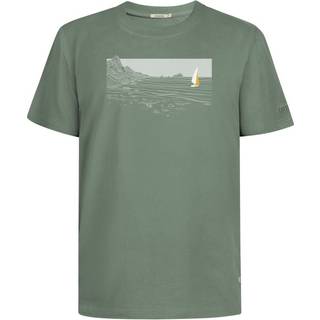GreenBomb Nature Cliffsail Fusion T-Shirt T-shirt Herrer størrelse XL farve grøn/olivengrøn