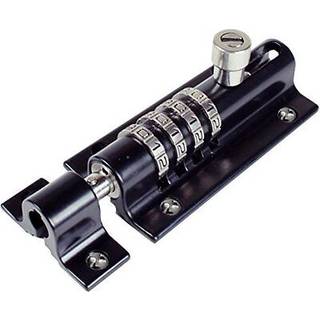 Combi-Bolt CB2000-BLK 4-Dial Combination Glid Bolt Lock med svart finish Barnbeständig ditt hem och säkra ditt hem enkelt att installera