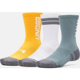 Under Armour Performance Tech™ Unisex 3-Pack Crew Socks Jasper Blue / White / White L