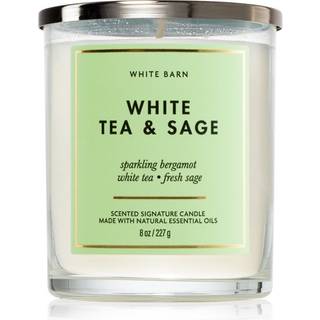 Bath & Body Works White Tea & Sage duftlys 227 g - 227 g