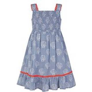 Monsoon Monsoon Shell Print Gingham Dress