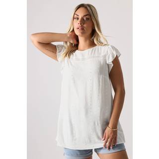 Yours Curve Yours Curve Rynket Broderet Top
