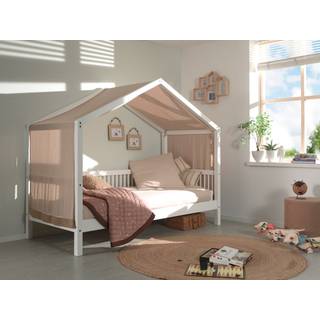 Husseng i bøg med tekstilsæt 90 x 200 cm – Forrest Beech, hvid