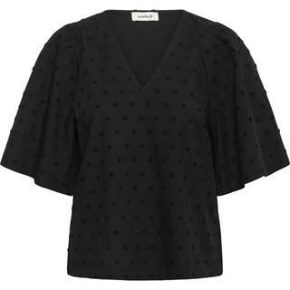 Soaked In Luxury Slsunela Felisia Top Ss Bluser 30408477 Black (LARGE)