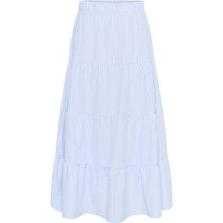 Cream Cramala Skirt Nederdele 10614102 Light Blue Stripe (46)