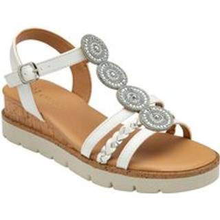 Lotus Lotus White Wedges Casual Sandals