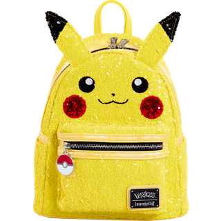 Pokemon by Loungefly Mini Backpack World 1-1 Sequin Pikachu Cosplay
